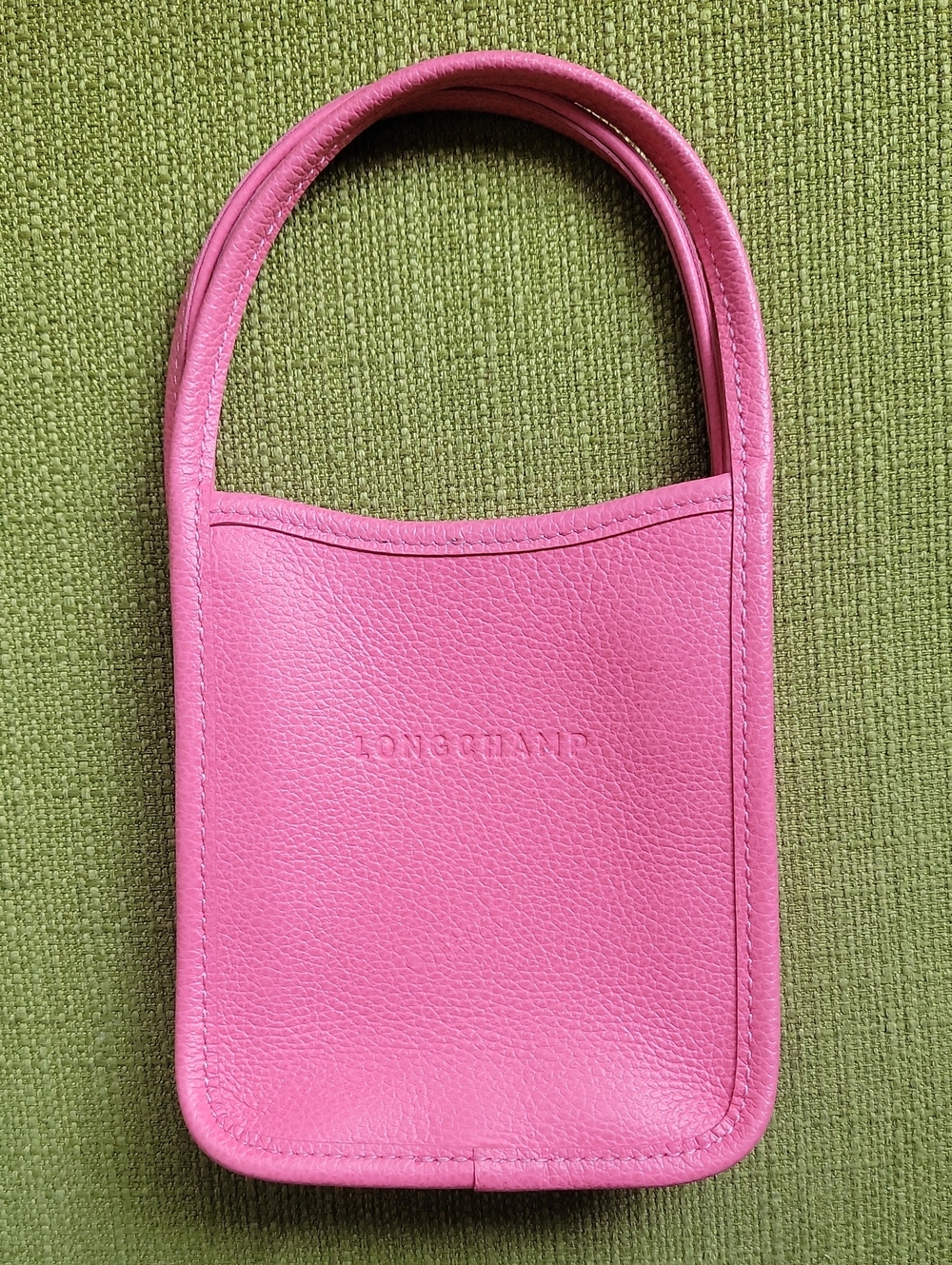 Longchamp Pink Leather Mini Tote Bag